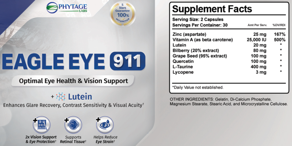 Eagle Eye 911 Ingredients
