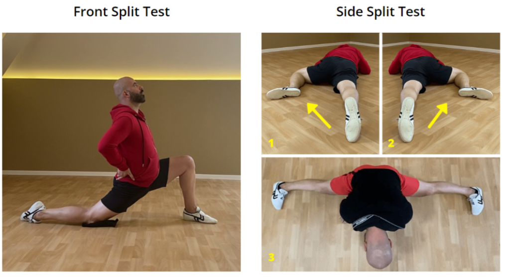Hyperbolic Stretching front split and side split