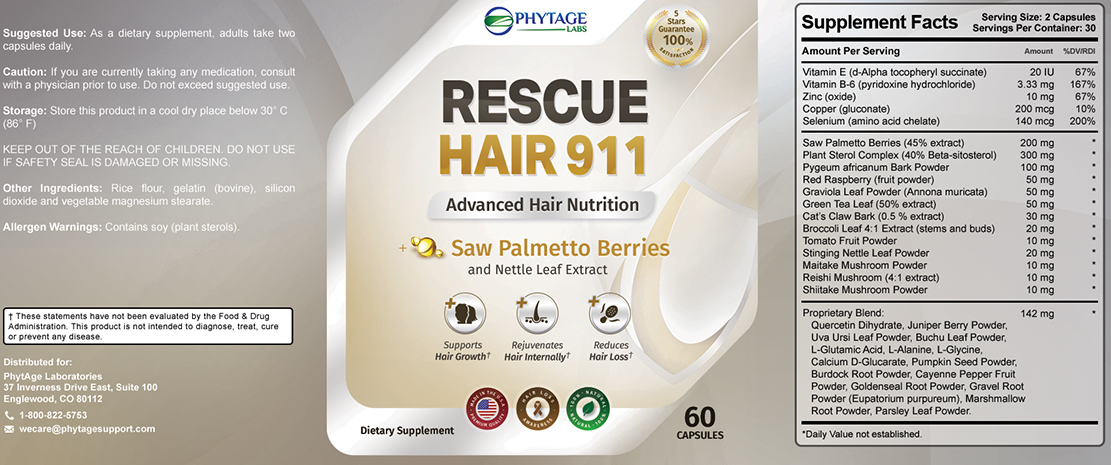 Rescue Hair 911 Ingredients